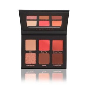 Violet Voss Coral‎ Pop Eyeshadow Palette – 6 Color Warm Matte & Shimmer NWT